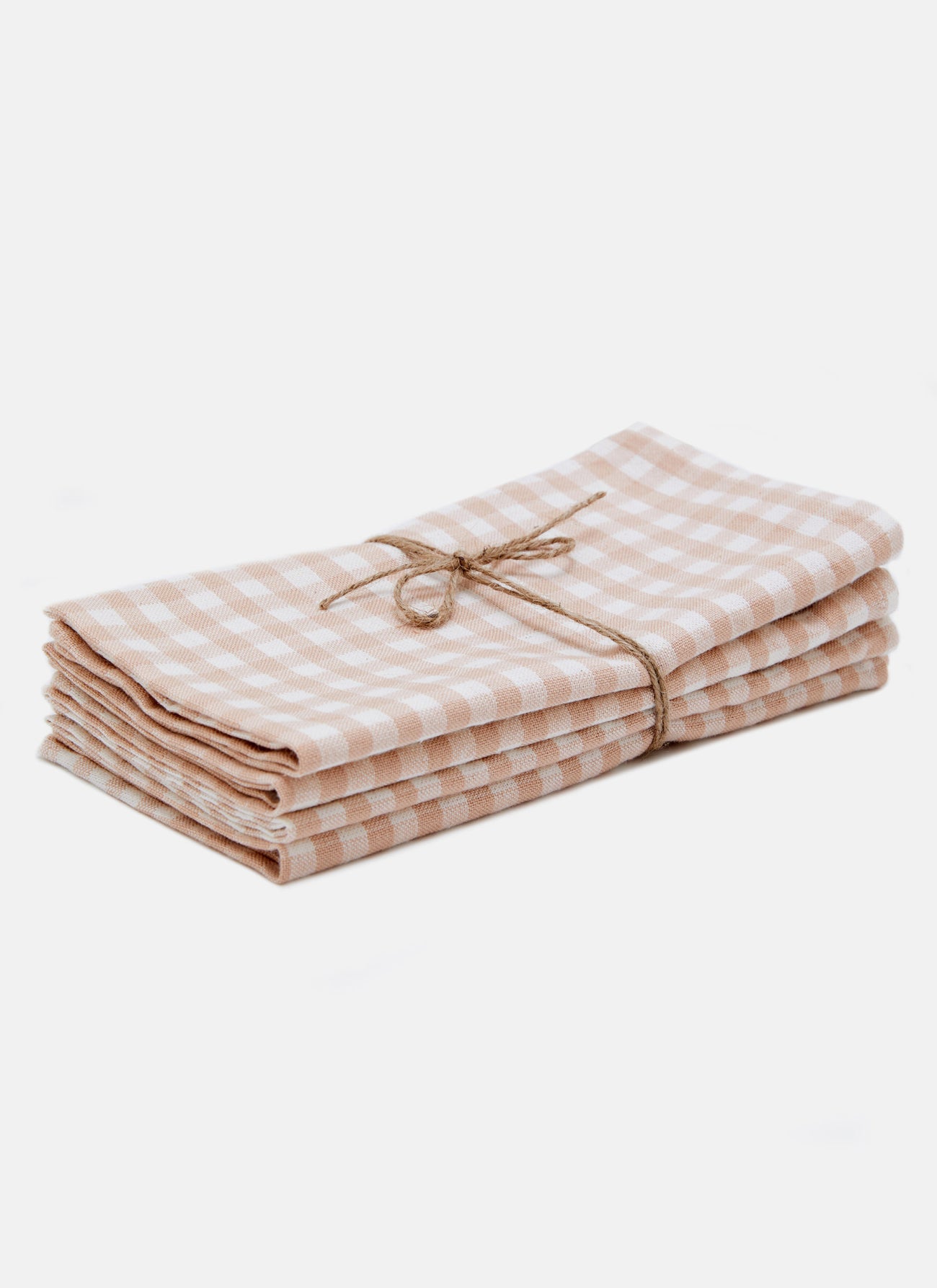 MINI GINGHAM -  Blush Napkins