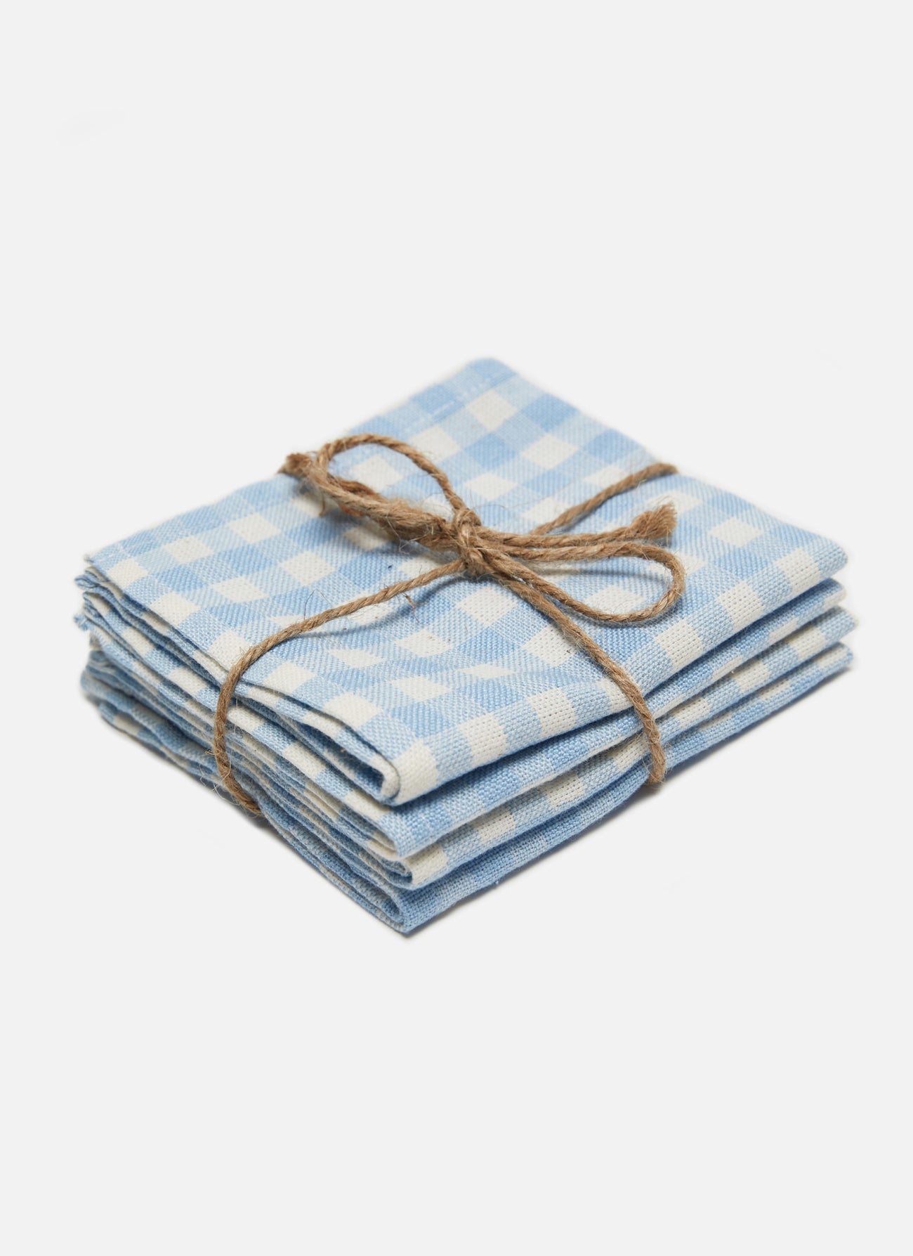 MINI GINGHAM -  Baby Blue Kid Napkins