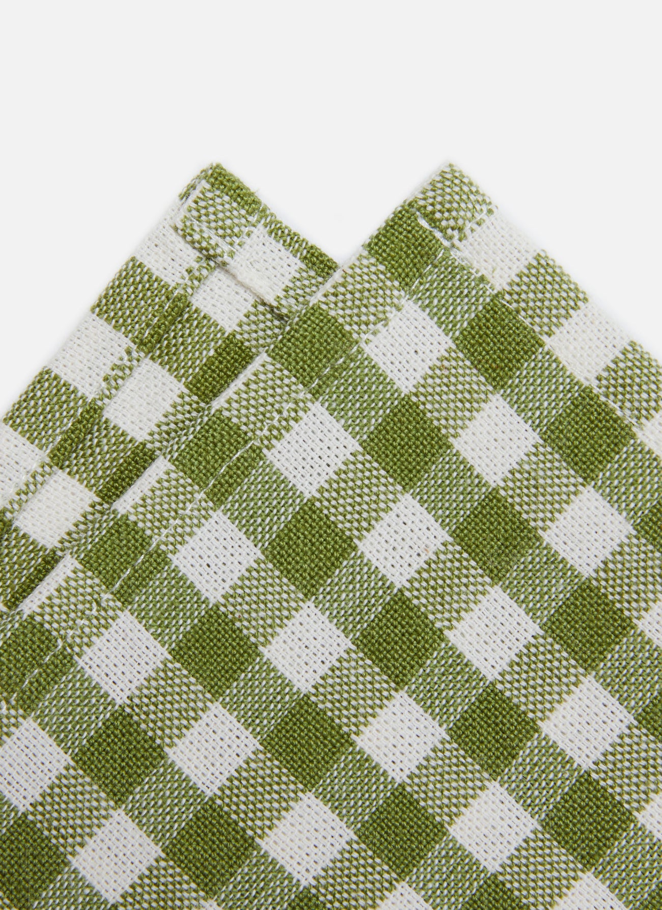 MINI GINGHAM -  Olive Napkins