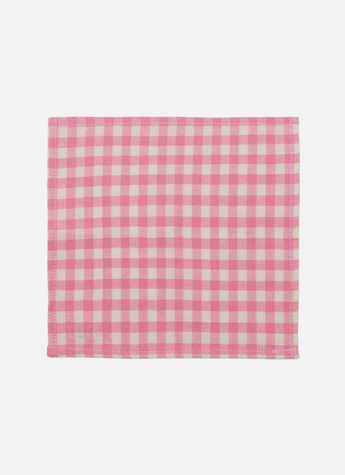 MINI GINGHAM -  Peony Kid Napkins