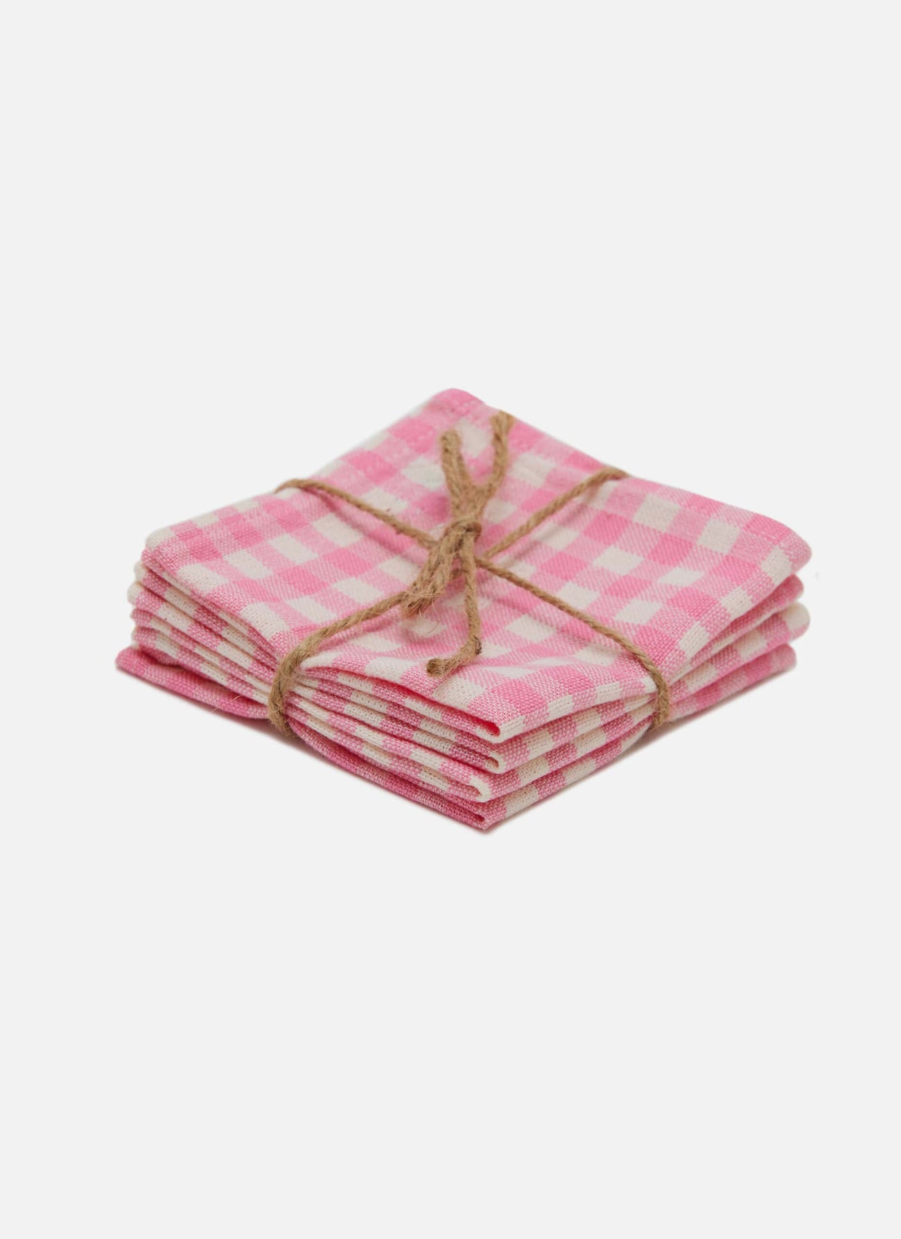 MINI GINGHAM -  Peony Kid Napkins