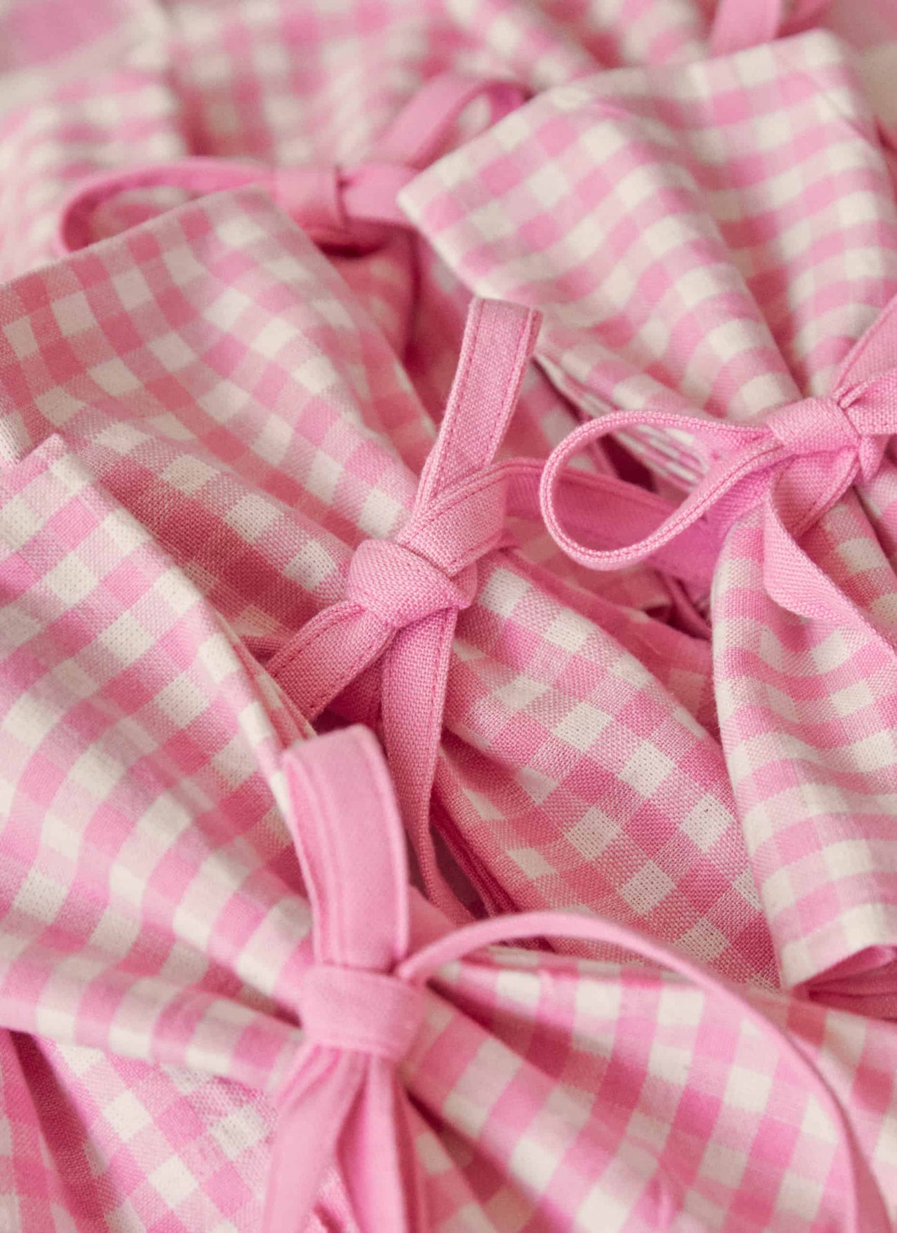 MINI GINGHAM -  Peony Napkins