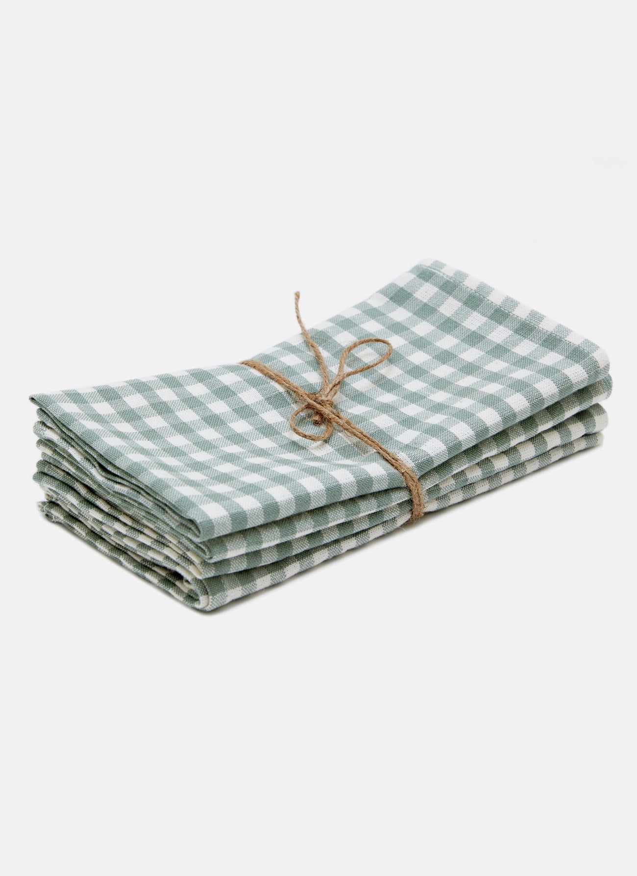 MINI GINGHAM -  Sage Napkins