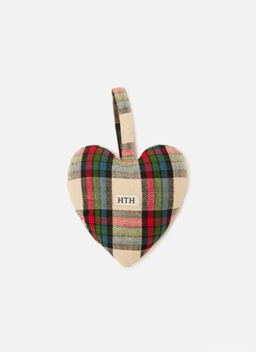 IDYLLWILD PLAID -  Multi Heart Ornament