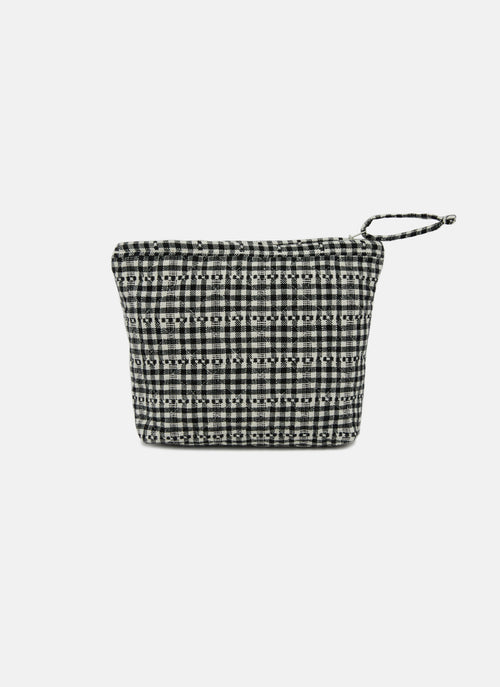 SOHO - Black Quilted Pouch Small