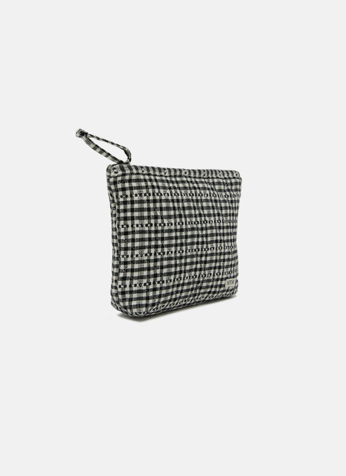 SOHO - Black Quilted Pouch Small