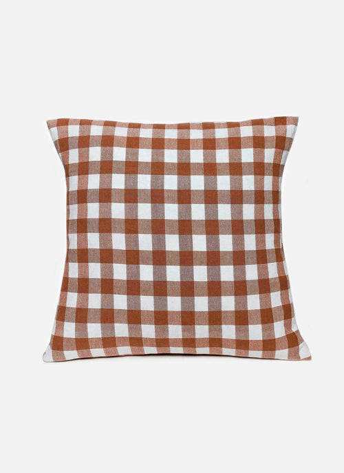 GINGHAM - Nutmeg Pillow