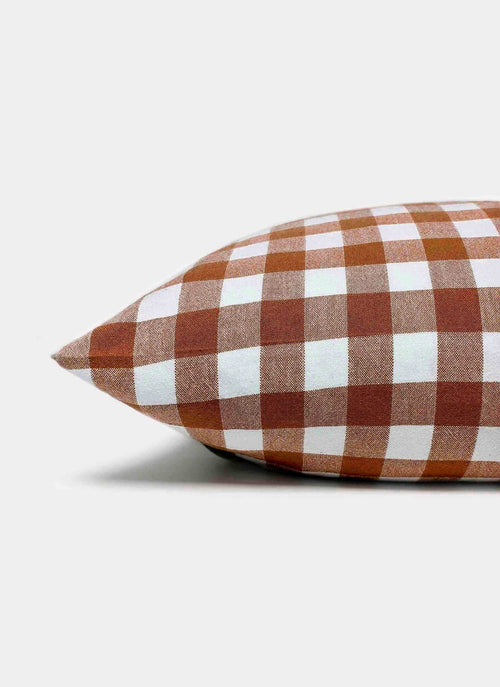 GINGHAM - Nutmeg Pillow