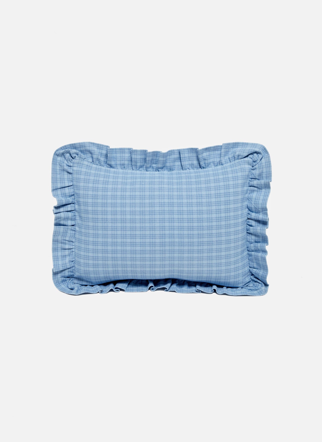 KATHERINE PLAID - Powder Blue Petite Pillow