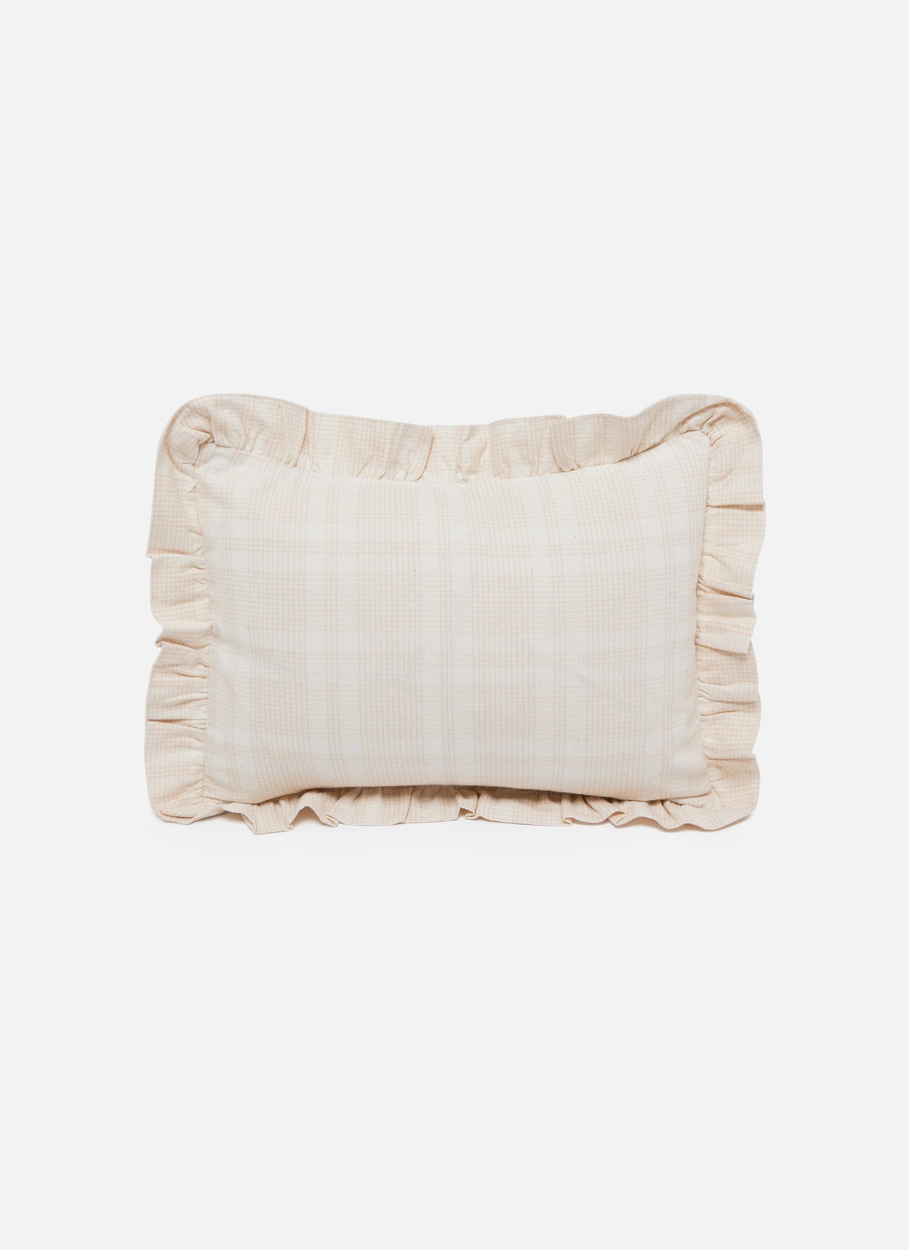 MARIANNE PLAID - Cream Petite Pillow