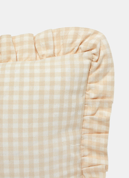 MINI GINGHAM -  Cream Petite Pillow