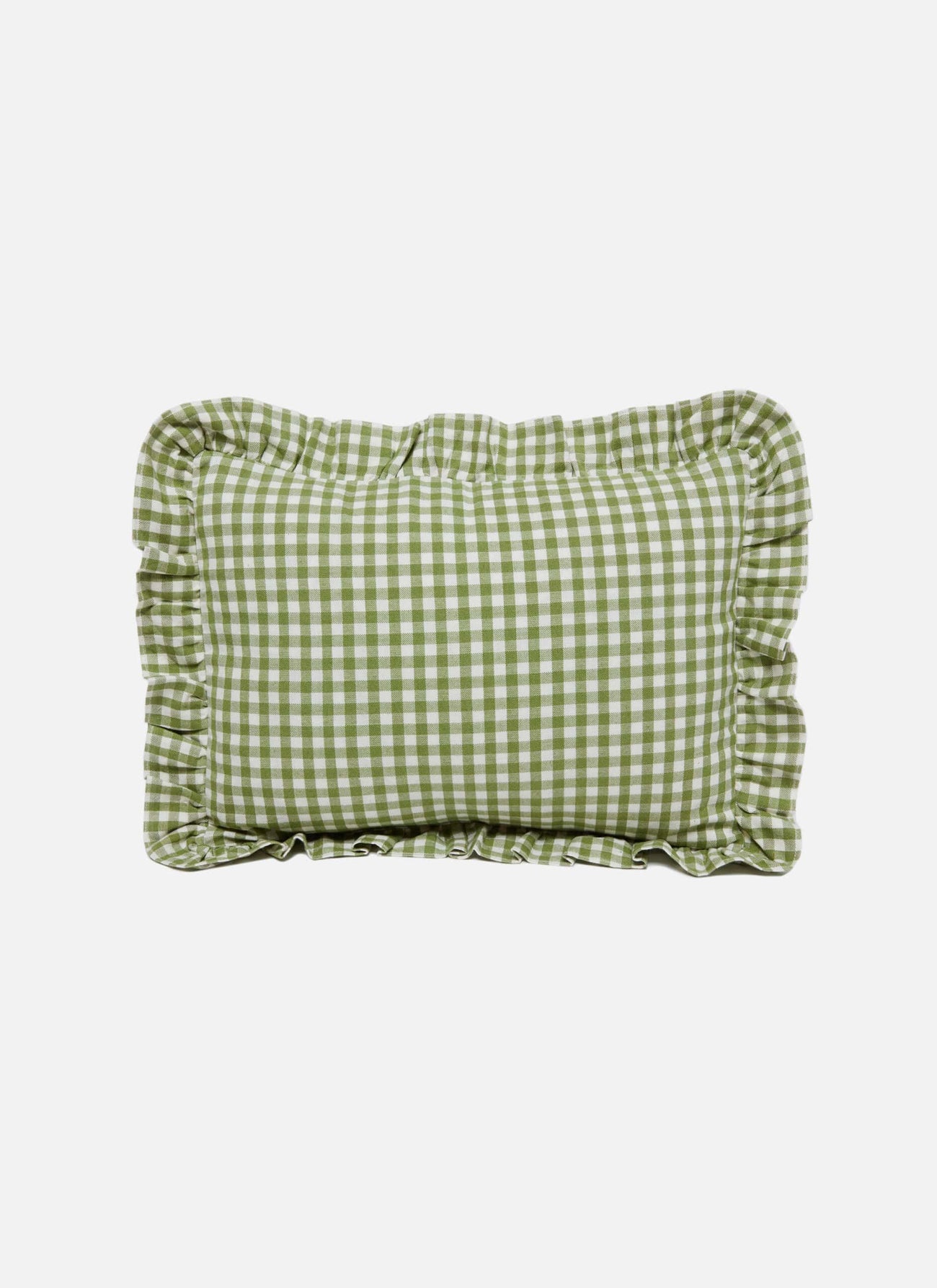 MINI GINGHAM -  Olive Petite Pillow