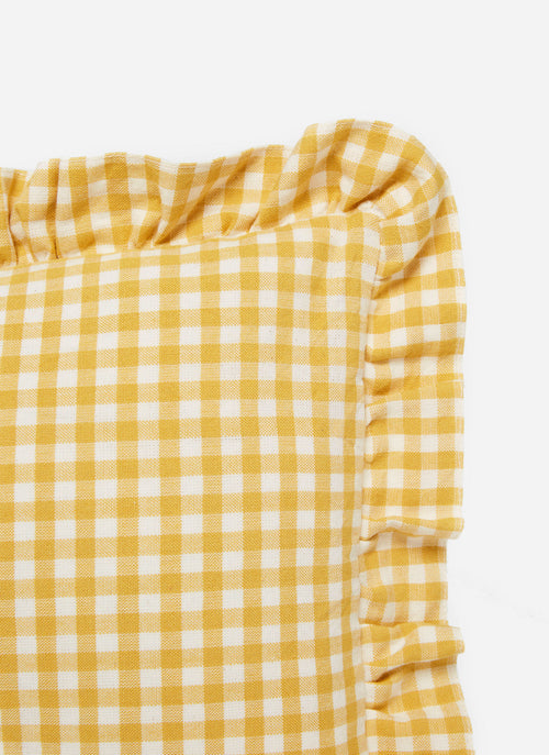 MINI GINGHAM - Sunflower Pillow