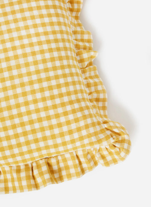 MINI GINGHAM - Sunflower Petite Pillow