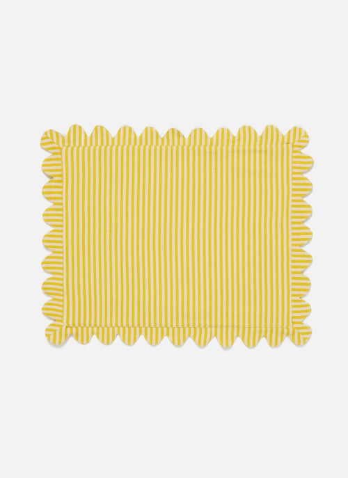 HTH x Domino MINI STRIPE -  Lemon & Sand Placemat