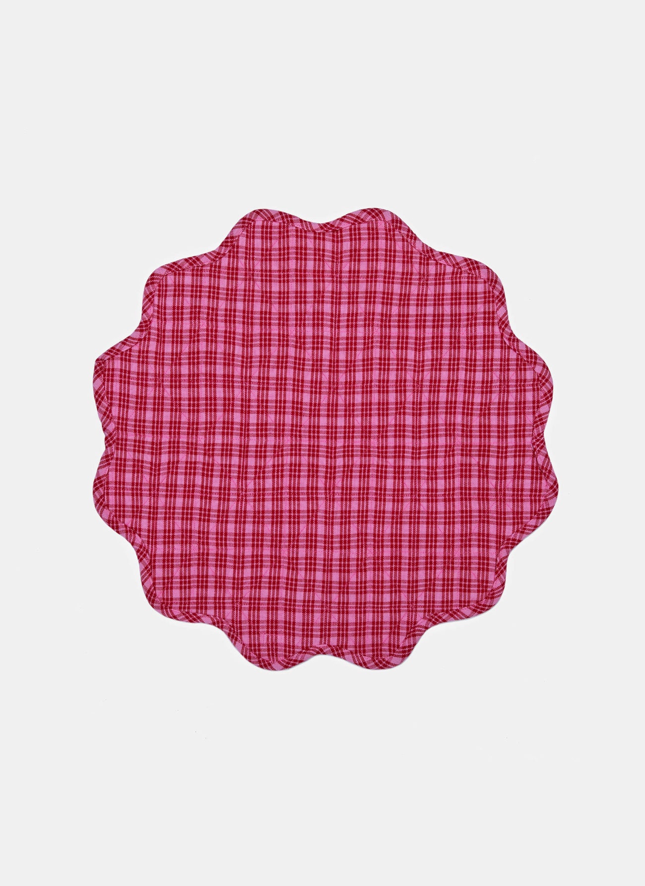 KATHERINE PLAID - Valentine Scalloped Edge Placemat