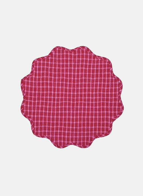 KATHERINE PLAID - Valentine Scalloped Edge Placemat