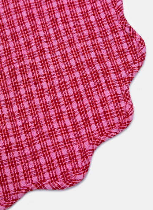 KATHERINE PLAID - Valentine Scalloped Edge Placemat