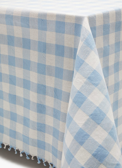 GINGHAM - Baby Blue Tablecloth