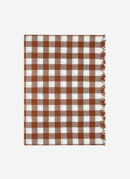 GINGHAM - Nutmeg Tablecloth