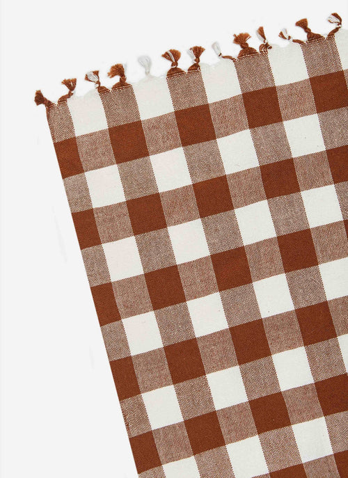 GINGHAM - Nutmeg Tablecloth