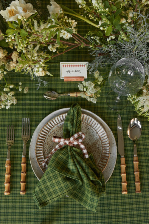 KATHERINE PLAID - Evergreen Tablecloth