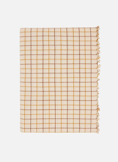 LATTICE - Nutmeg Tablecloth