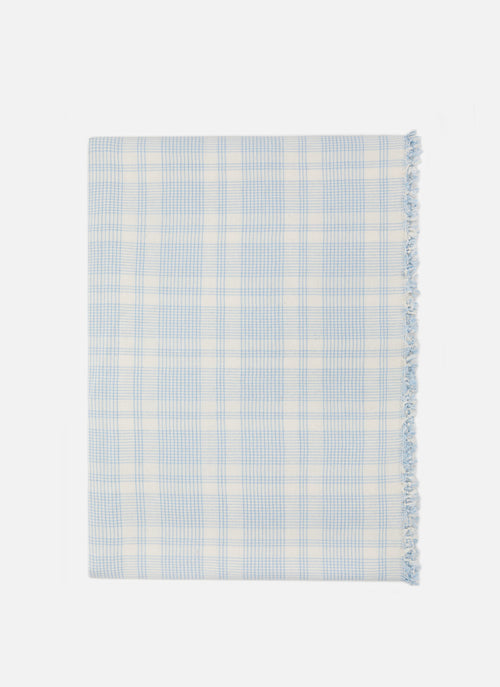 MARIANNE PLAID - Blue Tablecloth