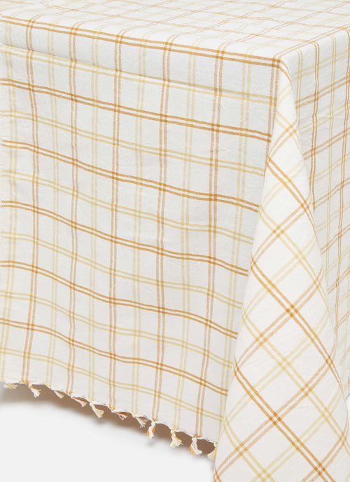 MAYFAIR PLAID - Goldenrod Tablecloth