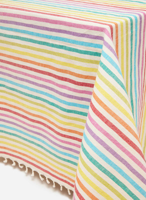 MULTI STRIPE - Rainbow Tablecloth