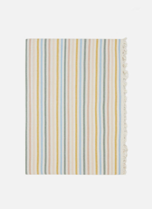 MULTI STRIPE - Spring Pastel Tablecloth