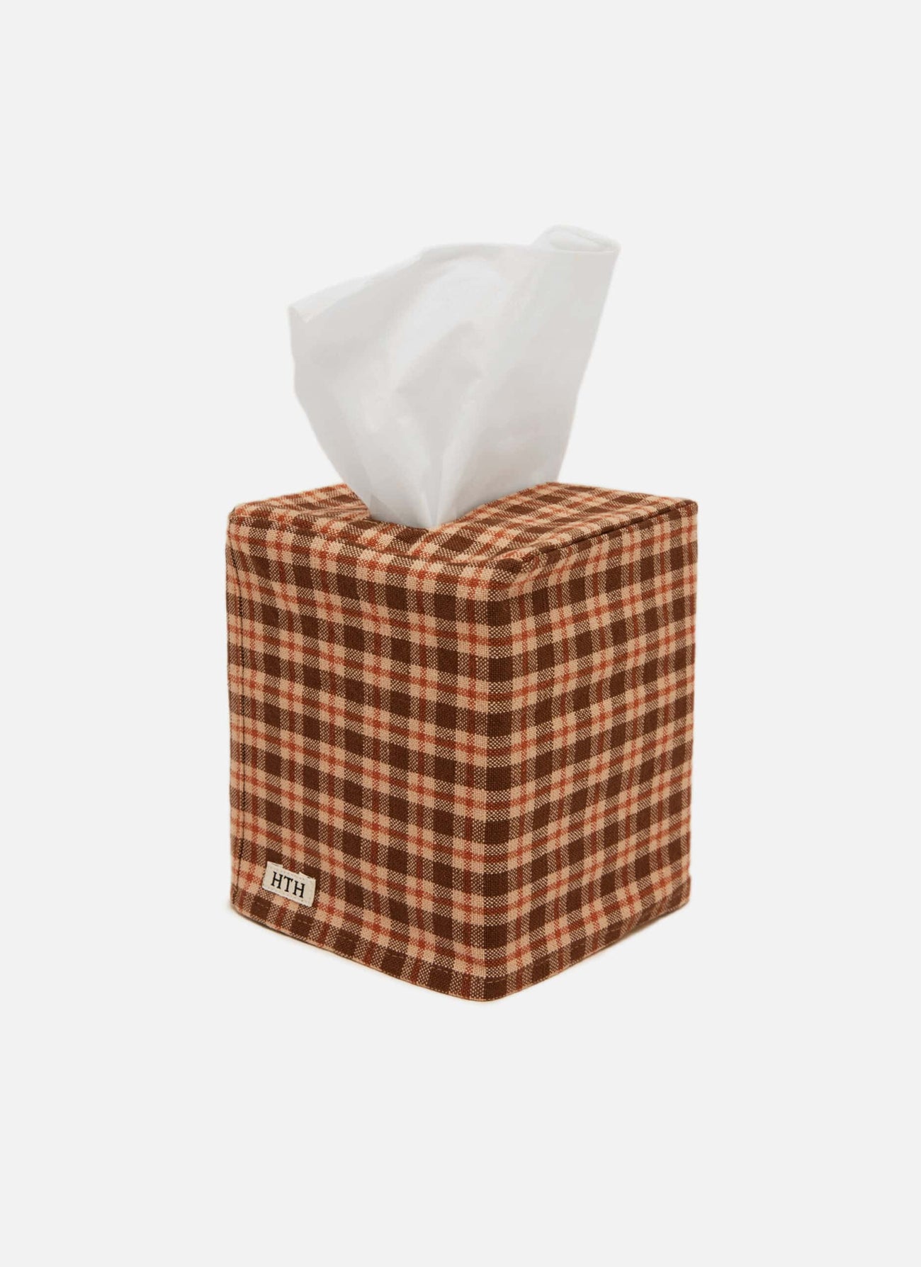 HUDSON PLAID -  Sienna Tissue Box Cover