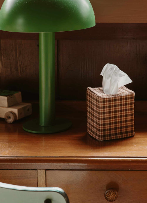 HUDSON PLAID -  Sienna Tissue Box Cover