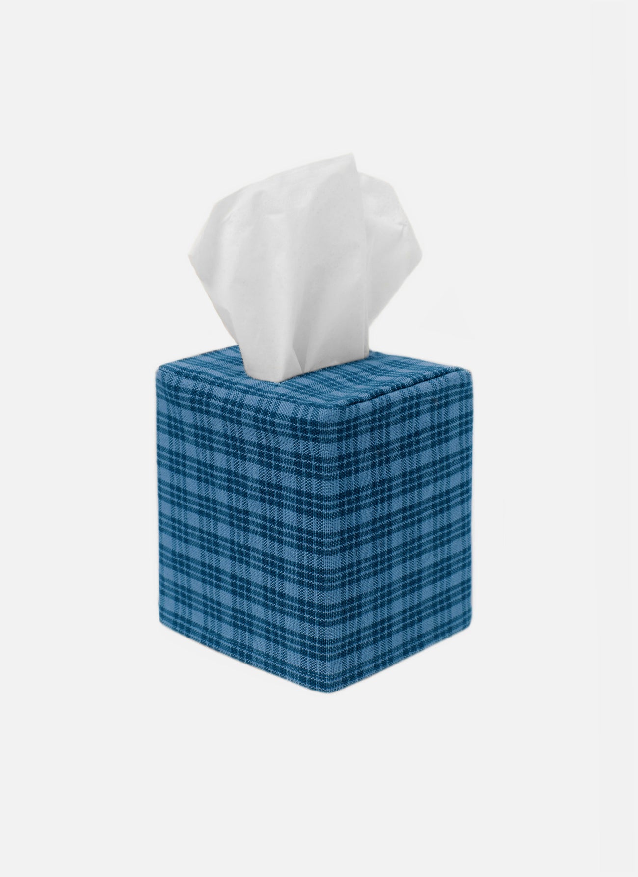 KATHERINE PLAID - Midnight Tissue Box Cover