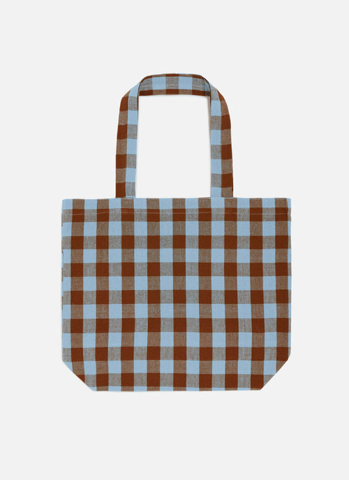 CANDY GINGHAM - Blue Tote Bag