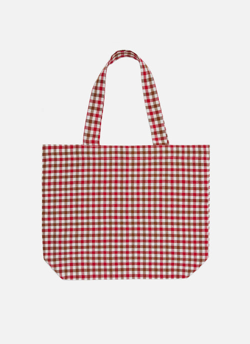 MINI GINGHAM Apple Tote Bag