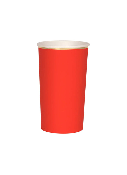 Red Highball Cups