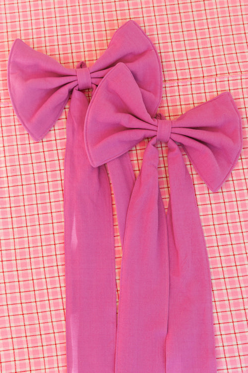 SOLID - Violet Fabric Bow