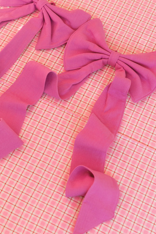 SOLID - Violet Fabric Bow