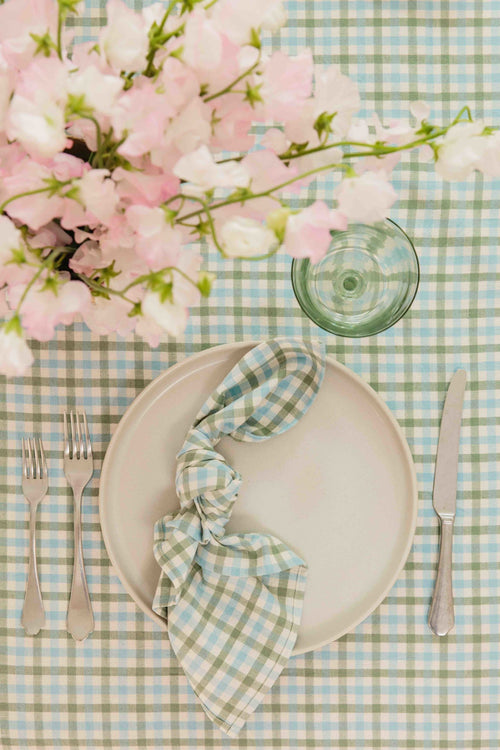 MINI GINGHAM - Willow Tablecloth