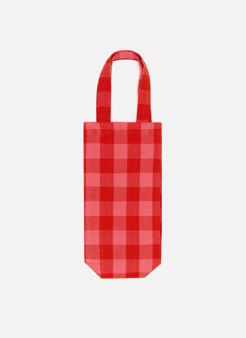 GINGHAM -  Guava Wine Tote Bag