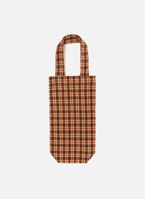 HUDSON PLAID -  Sienna Wine Tote