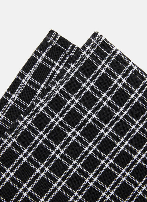 HARRISON PLAID Black Napkins