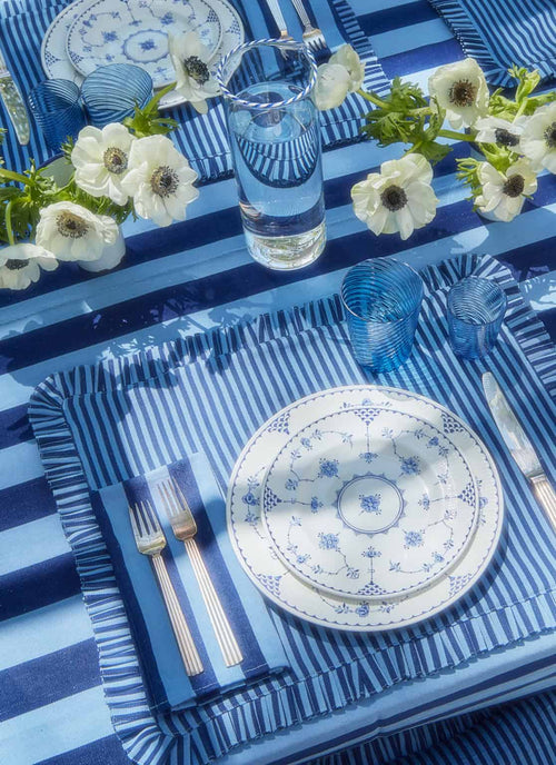 HTH x Domino MINI STRIPE -  Navy & Blue Placemat