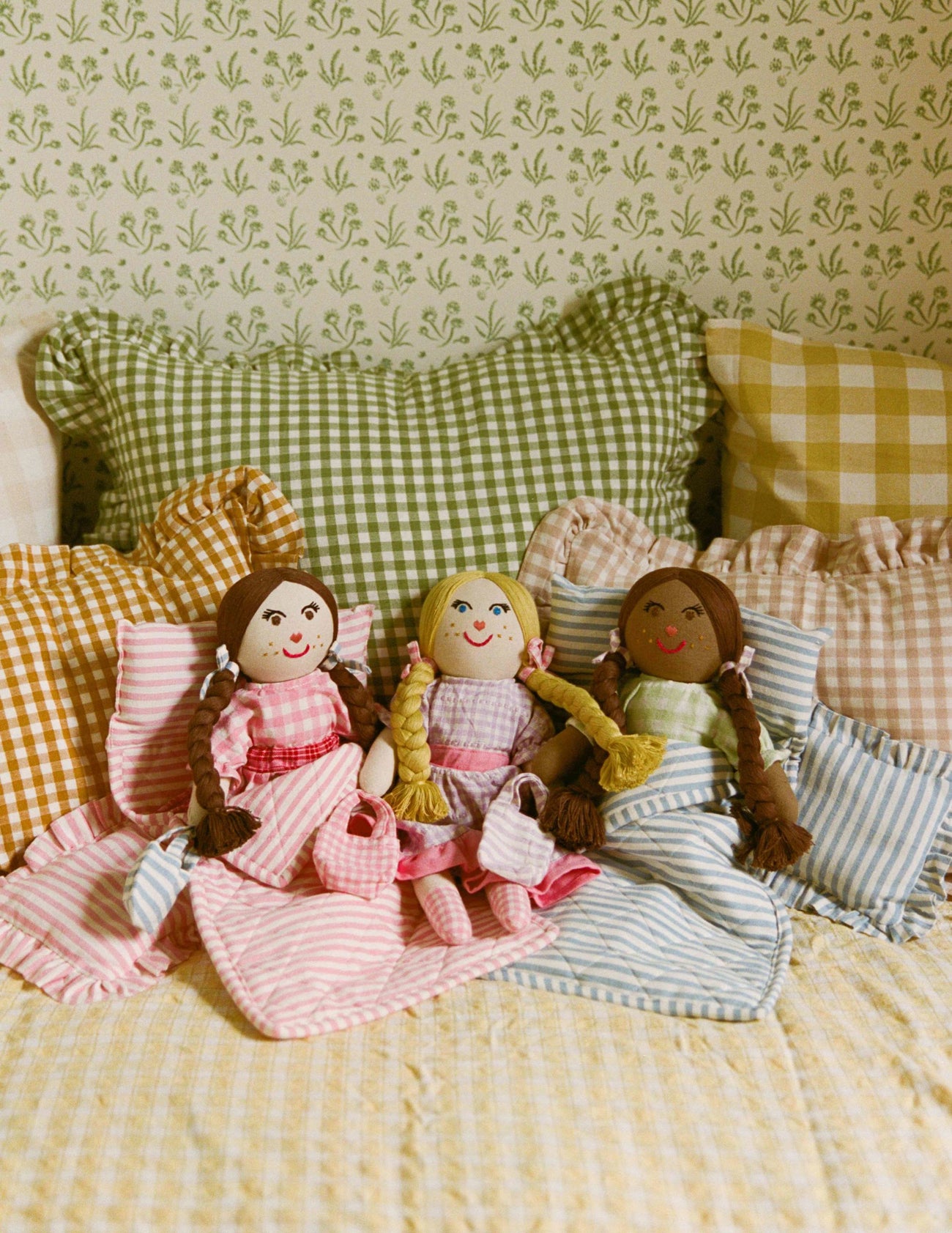 HTH DOLL BED Mini Stripe Peony