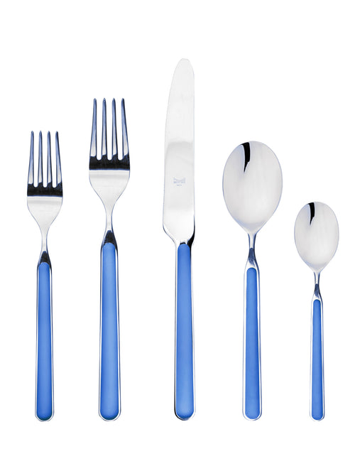 ELECTRIC BLUE Mepra 5 Piece Flatware Set