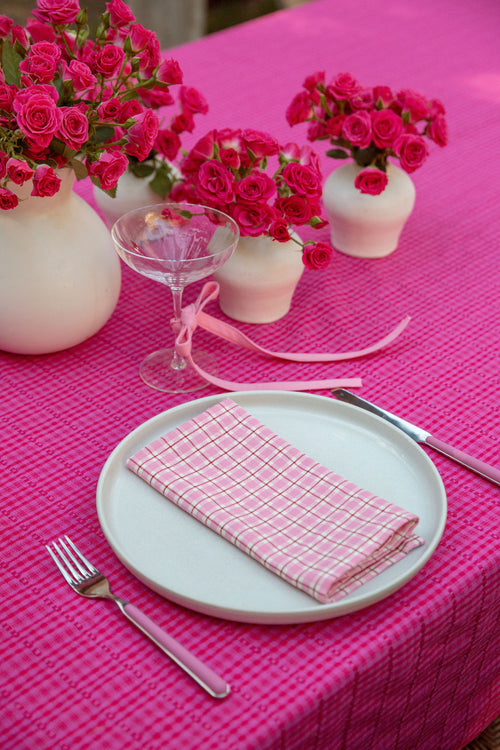 ROSIE PLAID - Pink Napkins