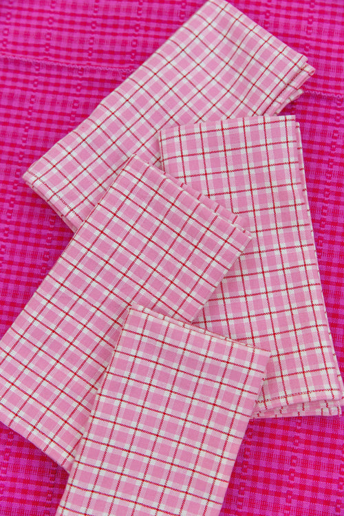 ROSIE PLAID - Pink Napkins