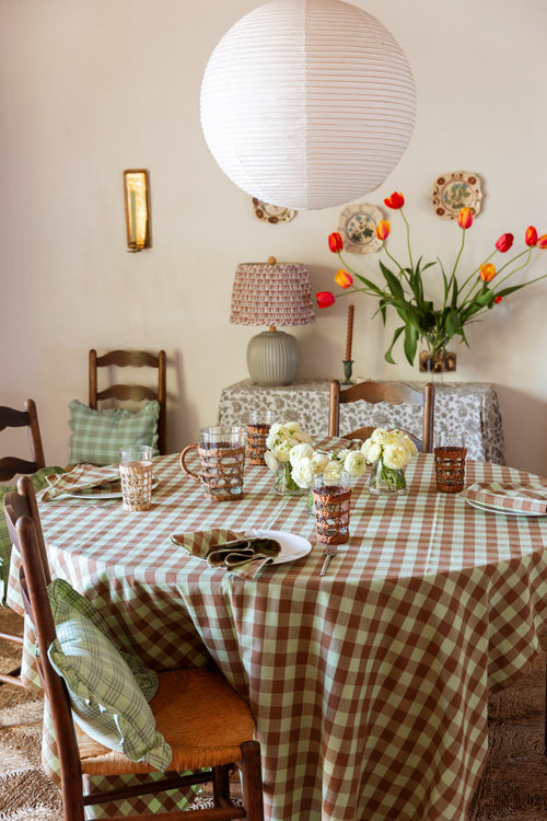 GINGHAM - Avocado Tablecloth