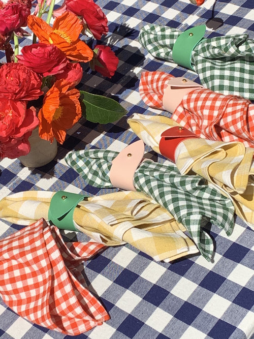 HTH x Clare V. Green Napkin Rings (set of 4)